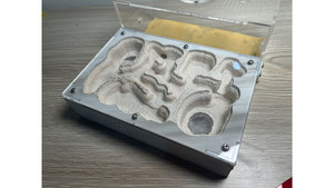 marbled style Large cement (plaster) ant farm (180 x 200 x 90mm) F5