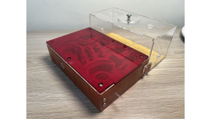 wood style Large cement (plaster) ant farm (180 x 200 x 90mm) F5