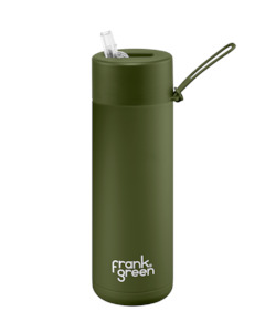 Frank Green Reusable Cups Bottles: Frank Green Ceramic Reusable Bottle - Khaki 20oz