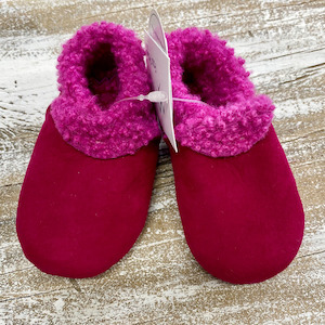 Lambskin Booties Fuchsia Colour - Last Pair Size 2