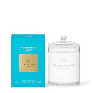 Glasshouse Fragrances 380gm Soy Candles: Glasshouse Fragrances MELBOURNE MUSE 380g Triple Scented Soy Candle