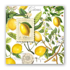 Michel Design Works Lemon Basil Luncheon Napkins