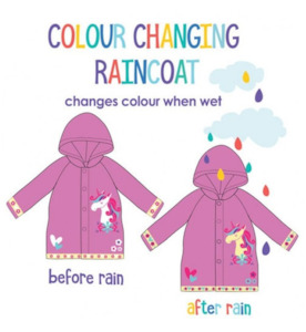 Blade Rose: Colour Changing Raincoat: Unicorn size 4-6
