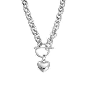 Whats New: Silver Link Heart Necklace