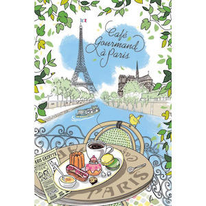 Tea Towel Cafe Paris