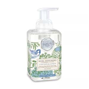 Whats New: Michel Design Works Cotton & Linen Foaming Shea Butter Hand Soap