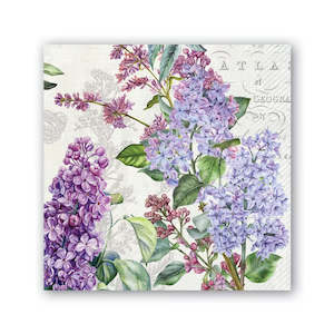 Michel Design Works French Lilacs Luncheon Napkins