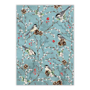 Michel Design Works Tea Towels: Michel Design Works Winterberry & Balsam Tea Towel