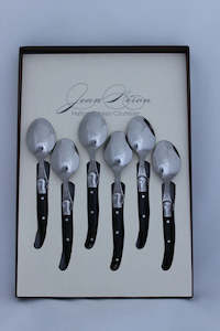 Laguiole Coffee Spoons Black Gift Box Set of Six