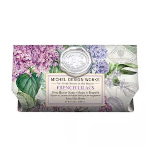 Michel Design Work French Lilacs Large Soap Bar