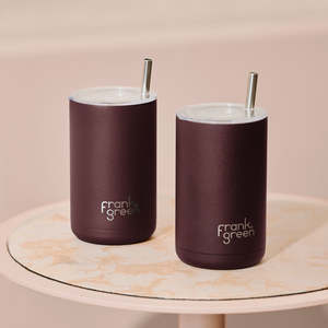 Iced Coffee Cup with Straw 425ml - Chocolate - NEW