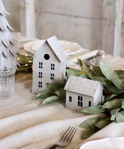 An Anything But Ordinary Christmas: Tealight House Zinc Tall