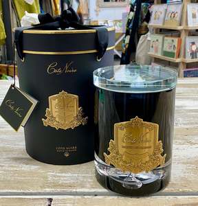 Côte Noire - CRYSTAL GLASS LID TRIPLE WICK GRAND CANDLE 2.5KG - CHARENTE ROSE