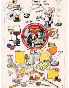 French Cheese Tea Towel