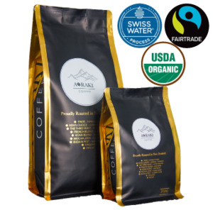 Products: Decaf Fair Trade Organic Aoraki Coffee
