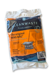 A Cleanwaste The original WAG BAG - Disposable Liquid and Waste Travel Toilet Kit