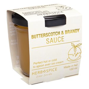 Products: Butterscotch & Brandy Sauce 120ml - Aotea Fine Foods