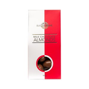 Products: Delicious Milk Chocolate Almonds 100g - Aotea Fine Foods