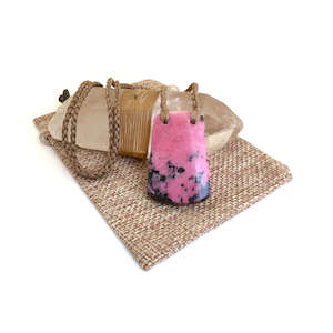 Rhodonite Toki Pendant