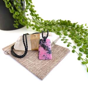 Rhodonite Toki Pendant