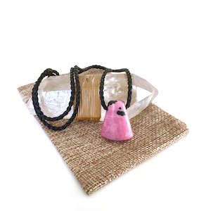 Rhodonite Droplet Pendant