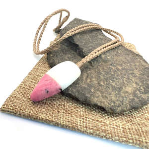 Quartz: Quartz & Rhodonite Fusion Pendant