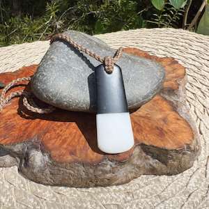 Obsidian & Quartz Fusion Pendant