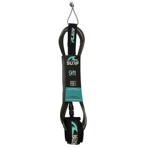 Products: 9’0 Aotearoa Surf – NZ Commercial Leash – Black White Aotearoa Surf School