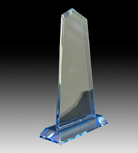 Clear Glass & Crystal Awards • & Engraving: Obelisk Glass Award