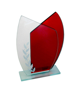 Economy Glass Awards • & Engraving: Red Tulip Glass Award