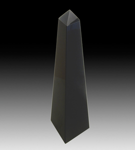 Clear Glass & Crystal Awards • & Engraving: Dynasty Pyramid Award – Black