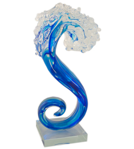 Art Glass Awards • & Engraving: Piha Waves Glass Award