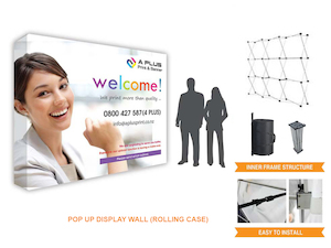 Pop Up Display Wall (Rolling Case) – A Plus Print