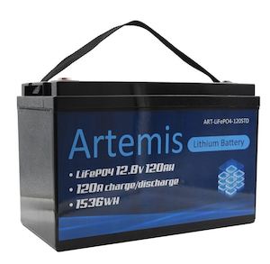 Batteries: Artemis Standard Lithium Battery 12V/120AH