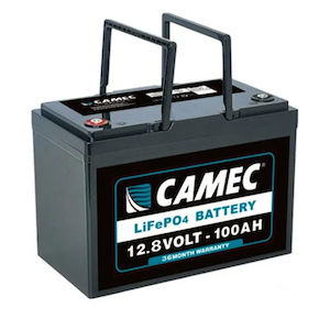 Batteries: Camec 100AH Lithium Battery