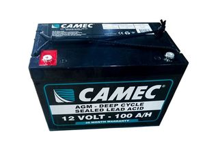 Batteries: Camec Sealed Lead Acid Battery 12V/100AH