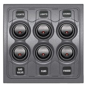 RV Traveller Switch Panel 6-Way 12V