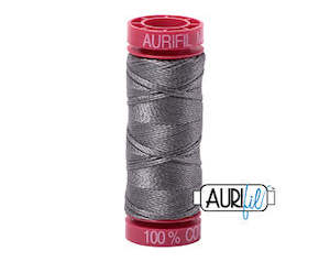 Aurifil Cotton Thread 12 Wt: Aurifil 12wt. 50 mtr spool. 5004 Grey Smoke