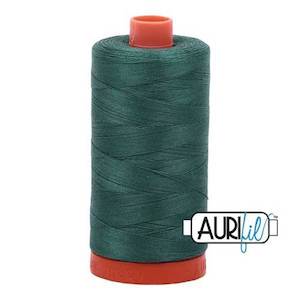 Aurifil 50 WT Cotton Thread Colour: Turf Green 4129