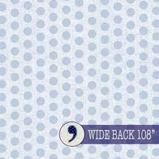 Benartex 108" Wide Quilt Backer Linen Dot Blue