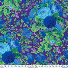 Kaffe Fassett 108" Wide Quilt Backer Gradi Floral Purple