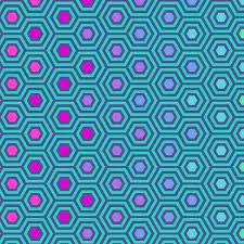 Backer Fabric Extra Wide: Tula Pink Hexy XL Peacock 108" Backer