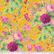Kaffe Fassett Fabrics: Kaffe Fassett Grandi Floral PWPJ053 Gold
