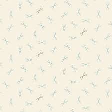 Laundry Basket Quilts: Sewing Bird Good Scissors Cream