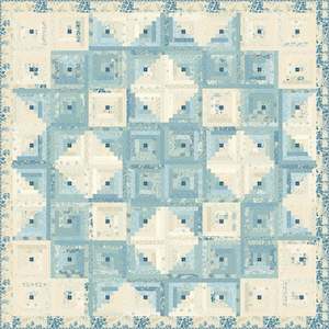 Laundry Basket Quilts Patterns: Pioneer Log Cabin Pieced Quilt Pattern