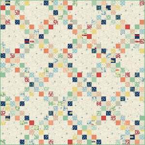 Laundry Basket Quilts Patterns: Irish Chain Pieced Quilt Pattern