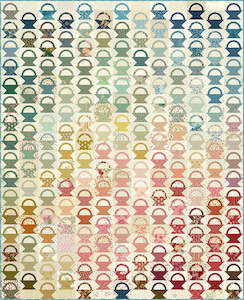 Laundry Basket Quilts Patterns: Charm Basket Pieced Quilt Pattern