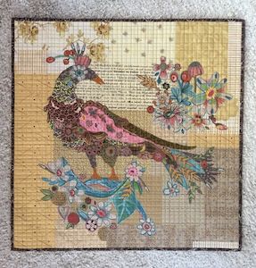 Laura Heine Pheasant Collage Pattern