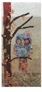 Cora the Owl Collage Pattern