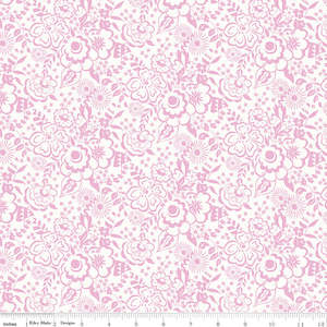 Liberty Cotton Lindy Silhouette Pink LB0477.5919A